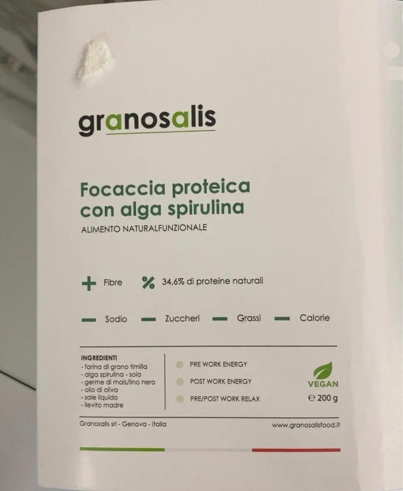 Focaccia proteica