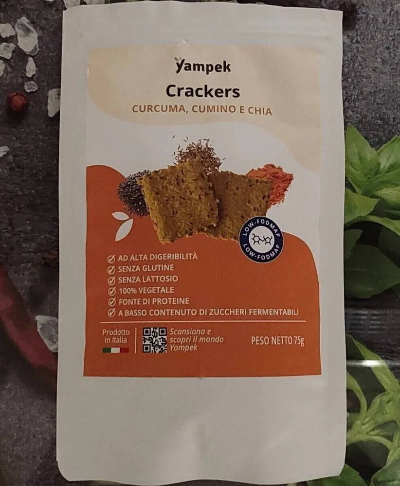 Crackers curcuma, cumin et graine de chias