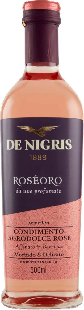 Roséoro da uve profumate condimento agrodolce rosè