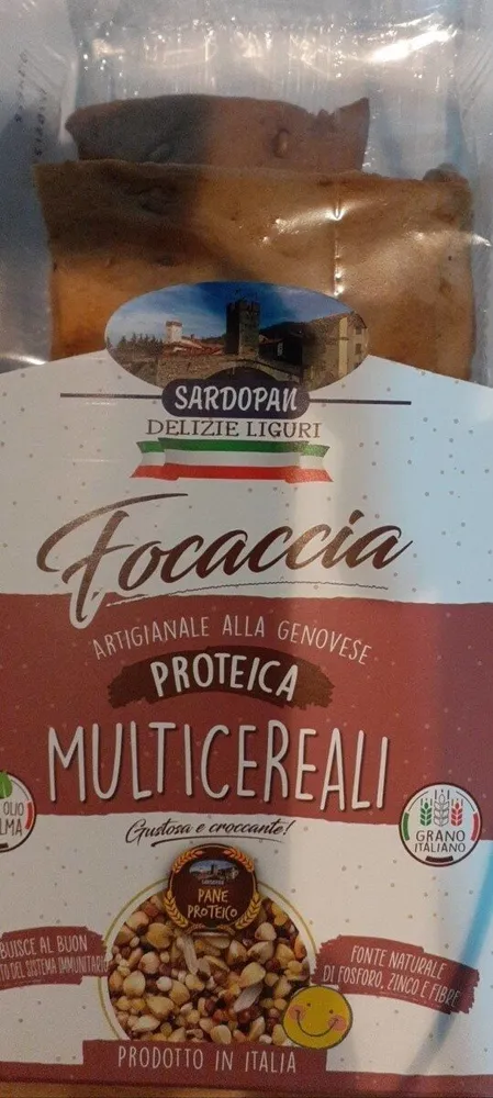 Focaccia proteica multicereali
