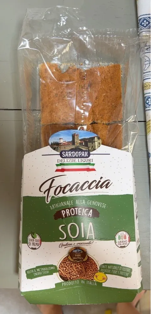 Focaccia artigianale alla genovese proteica soia