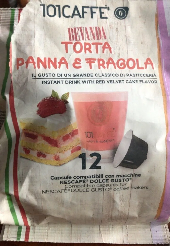 Bevanda Torta Panna e Fragola