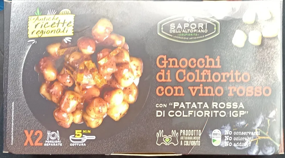 Gnocchi di Colfiorito con vino rosso
