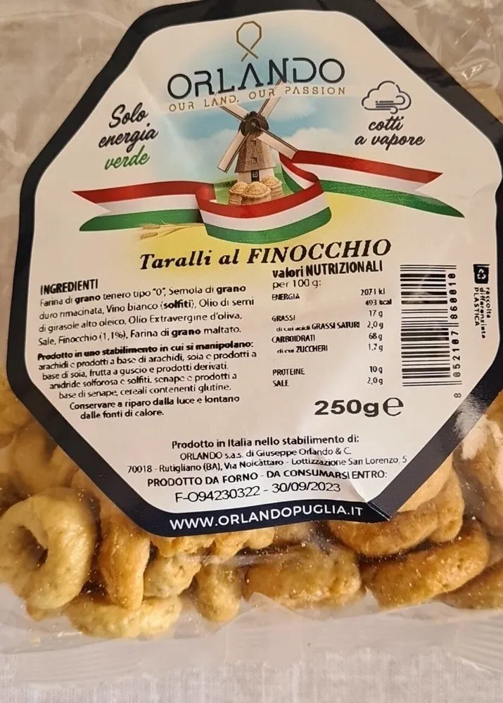 Taralli al finocchio