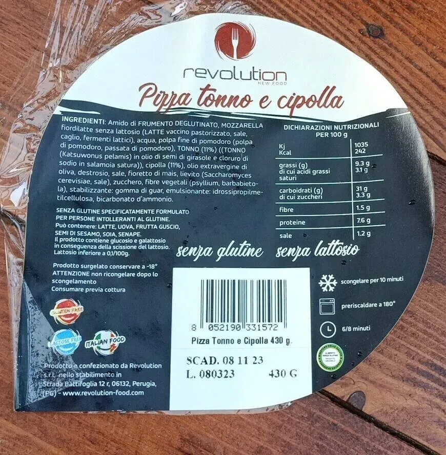 Pizza tonno e cipolla
