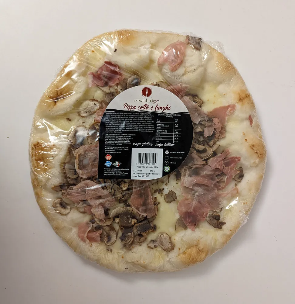 Pizza cotto e funghi
