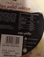 Pizza patate e salciccia senza glutine