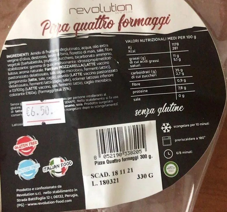 Pizza 4 stagioni