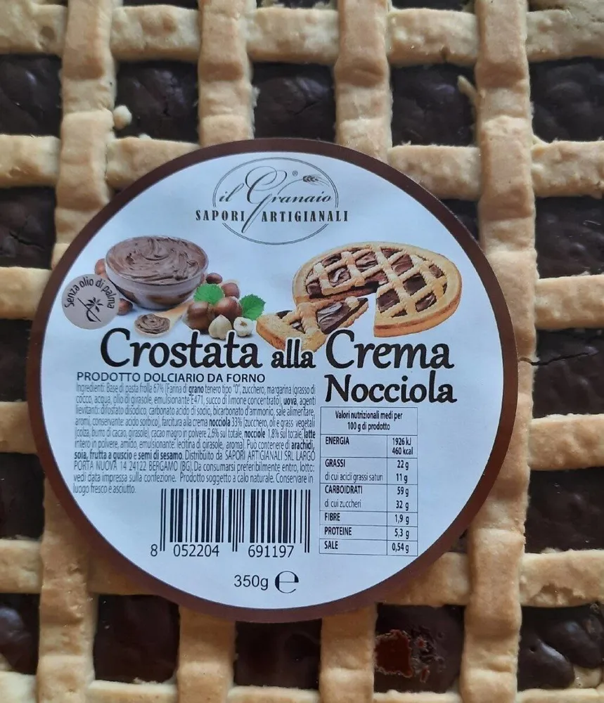 Crostata alla crema nocciola