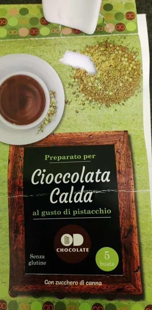 Cioccolata calda al gusto pistacchio