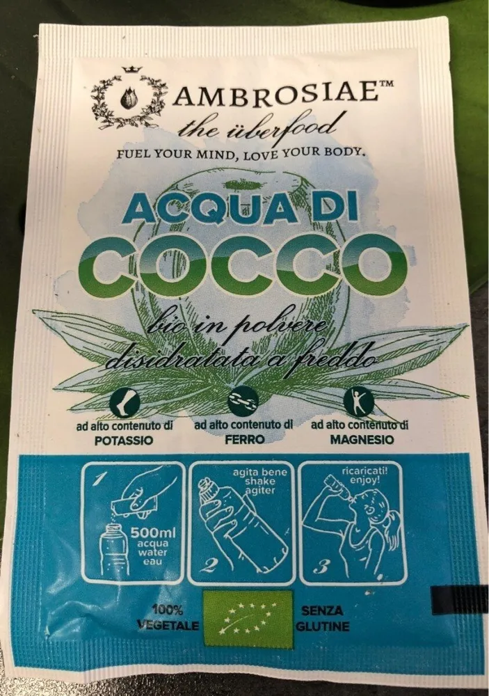 Ambrosiae Acqua Di Cocco In Polvere Bio