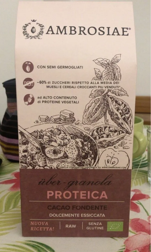 Uber granola proteica cacao fondente