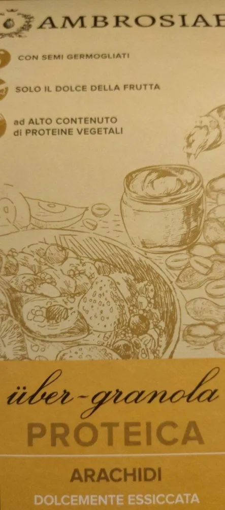 Granola proteica arachidi