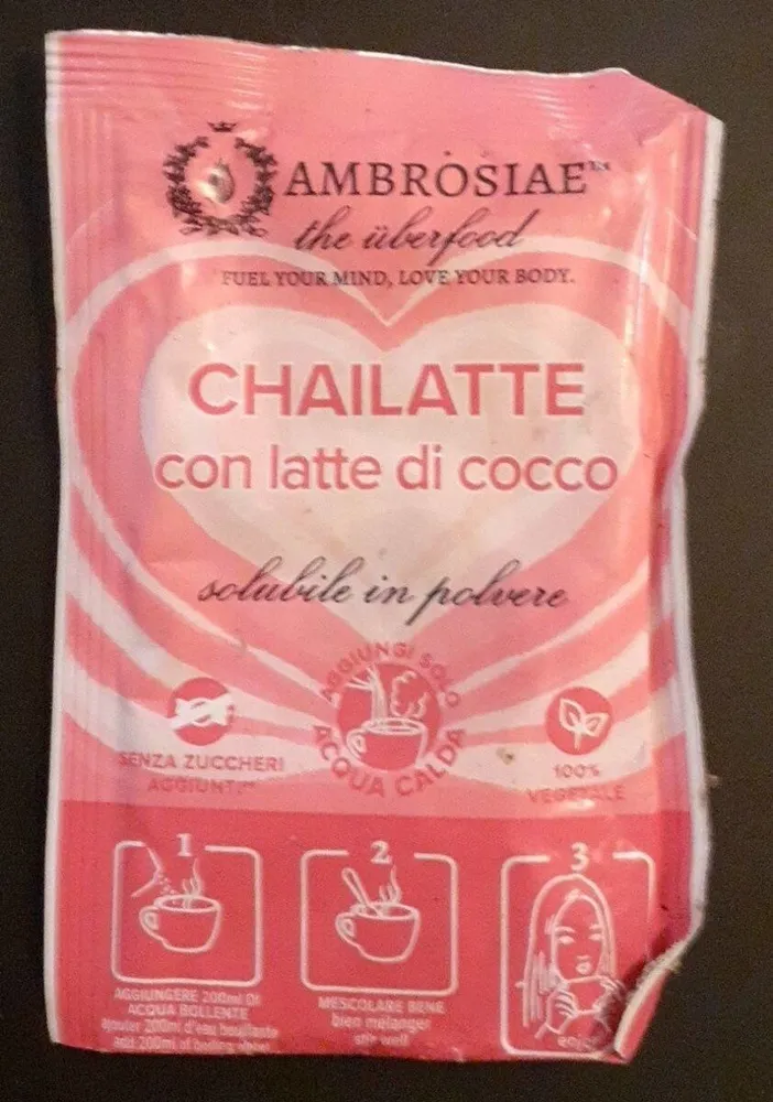 ChaiLatte con latte di coco