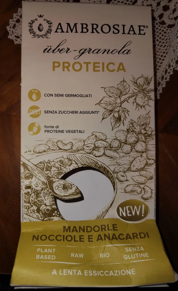Fiber Granola Proteica Mandorle Nocciole e Anacardi