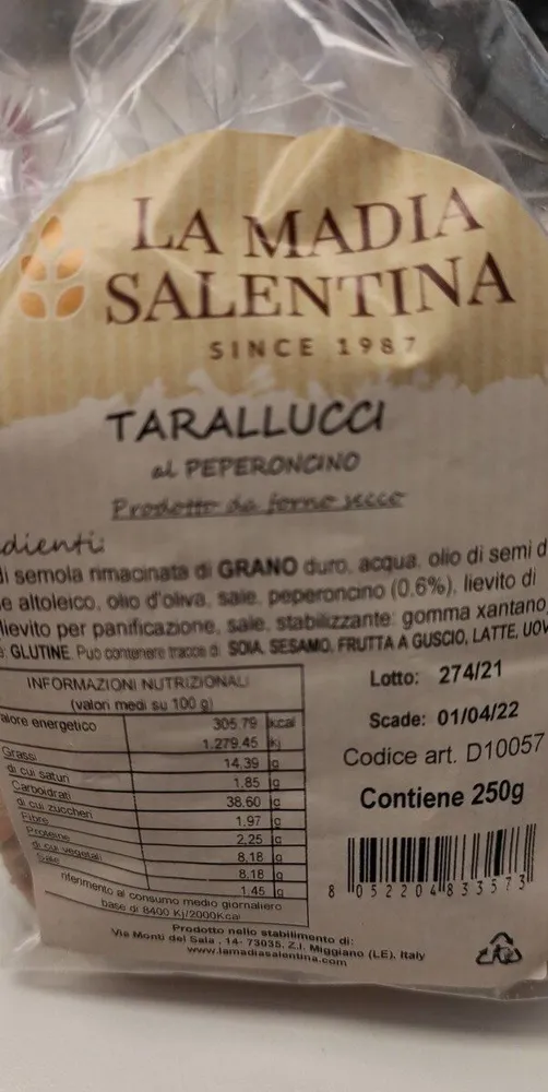 Tarallucci al peperoncino