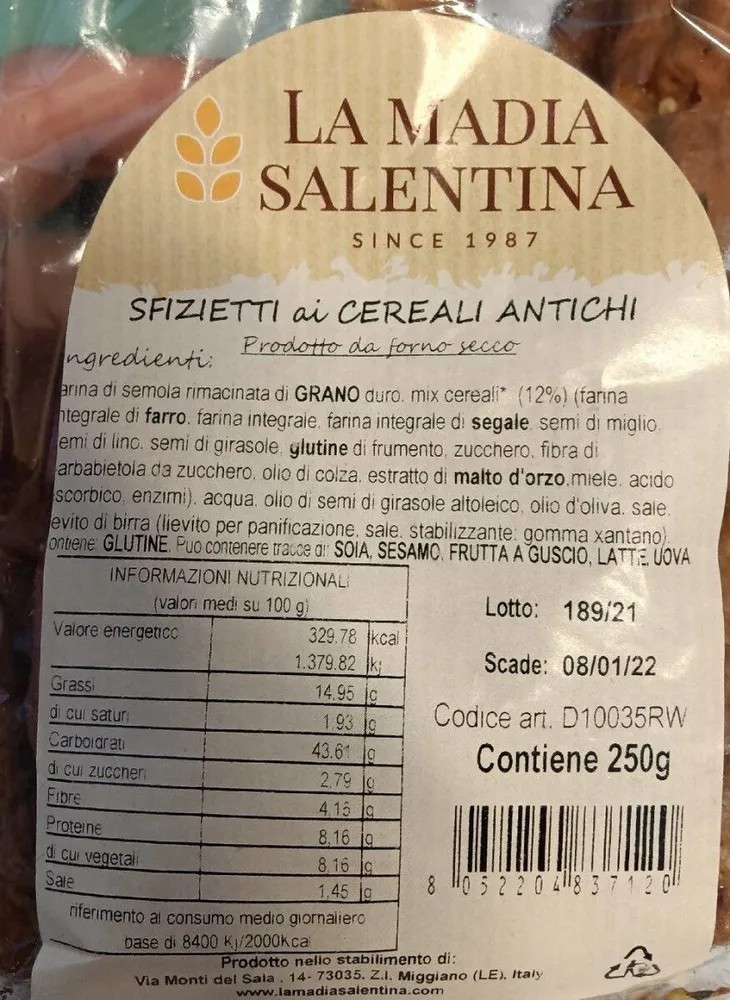Sfizietti ai cereali antichi