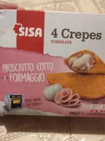 Crepes surgelate prosciutto cotto e formaggio