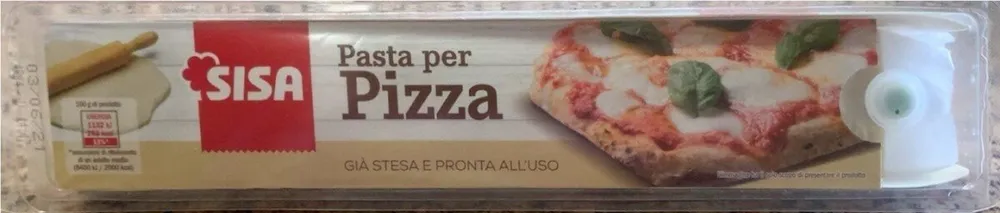 Pasta per pizza