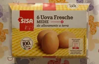 6 uova fresche medie da allevamento a terra