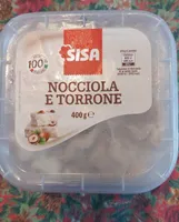 Gelato nocciola e torrone