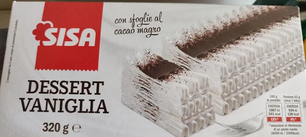 Dessert vaniglia