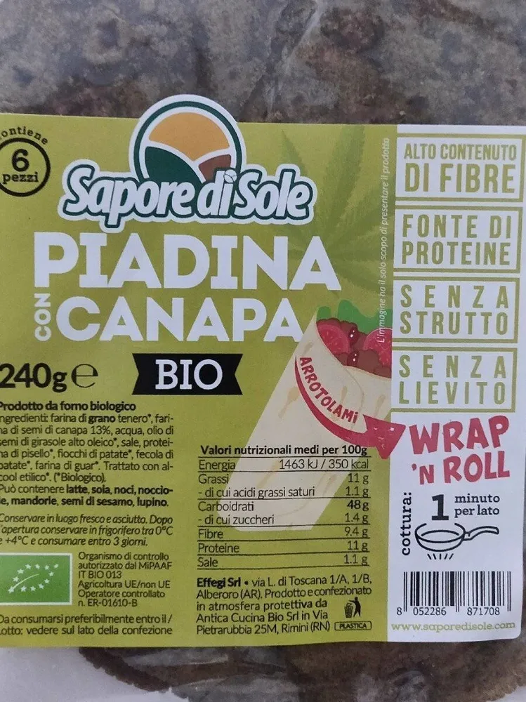 Piadina con canapa