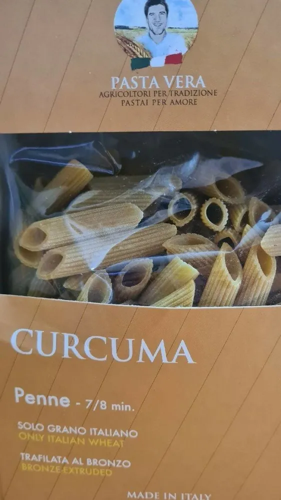Penne curcuma