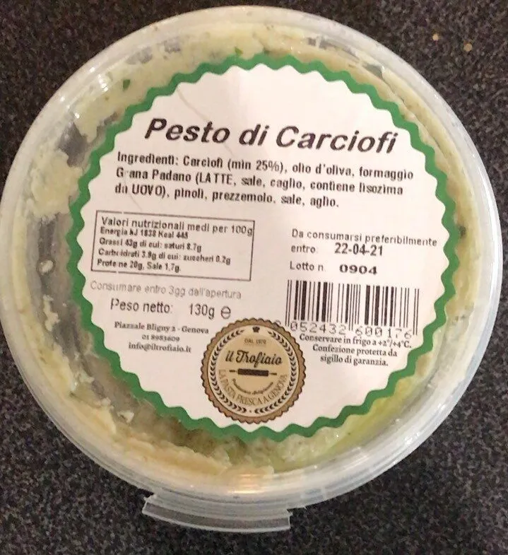 Pesto di carciofi