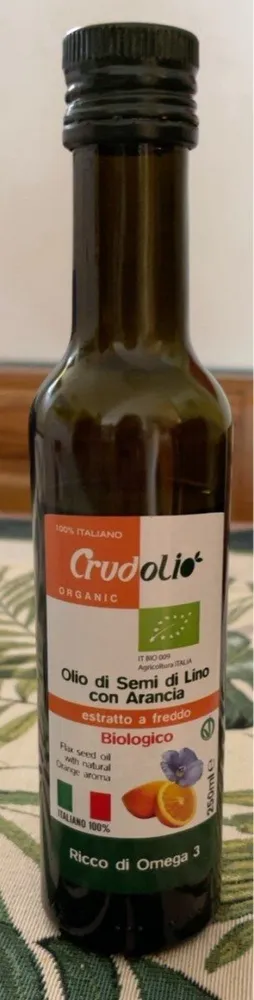 Olio di semi di lino con arancia