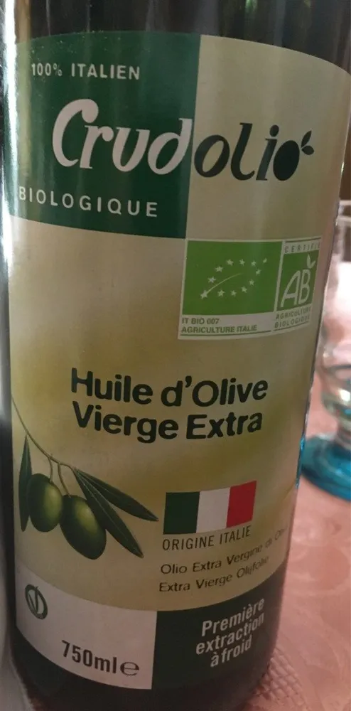 Huile d'olive vierge extra origine Italie