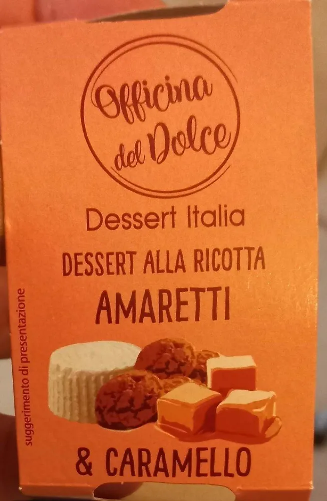 Dessert alla ricotta amaretti & caramello