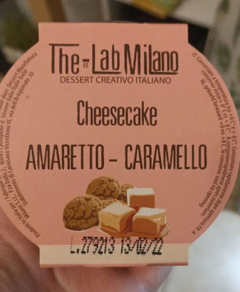 Cheesecake amaretto caramello