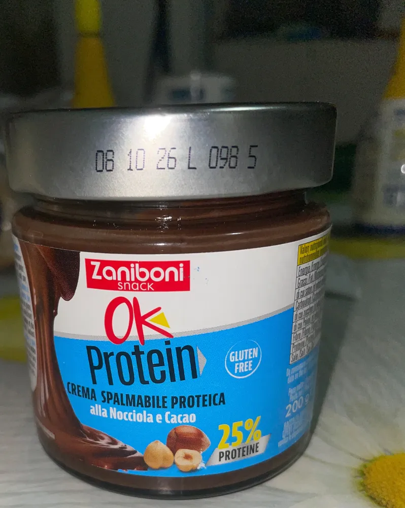“ Ok Protein” Crema Spalmabile Proteica alla Nocciola e cacao