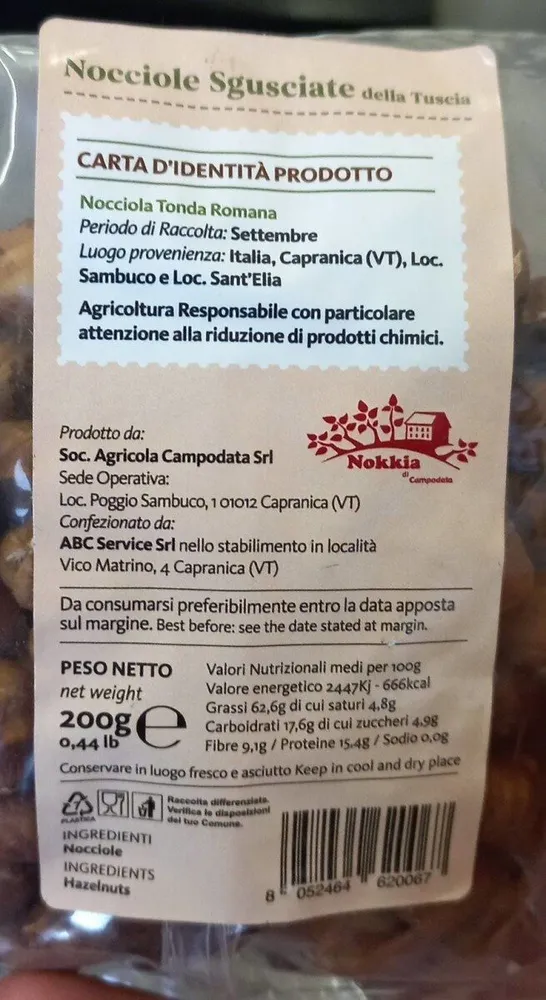 Nocciole Sgusciate della Tuscia