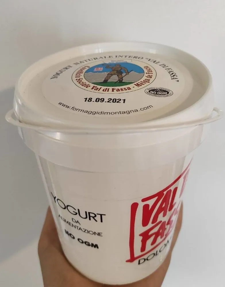 Yogurt naturale intero "Val di Fassa"