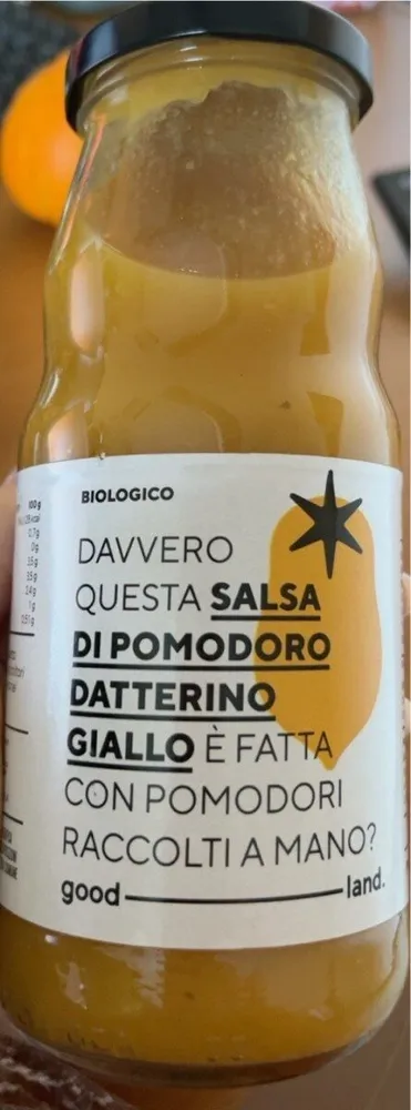 Salsa di pomodoro datterino giallo