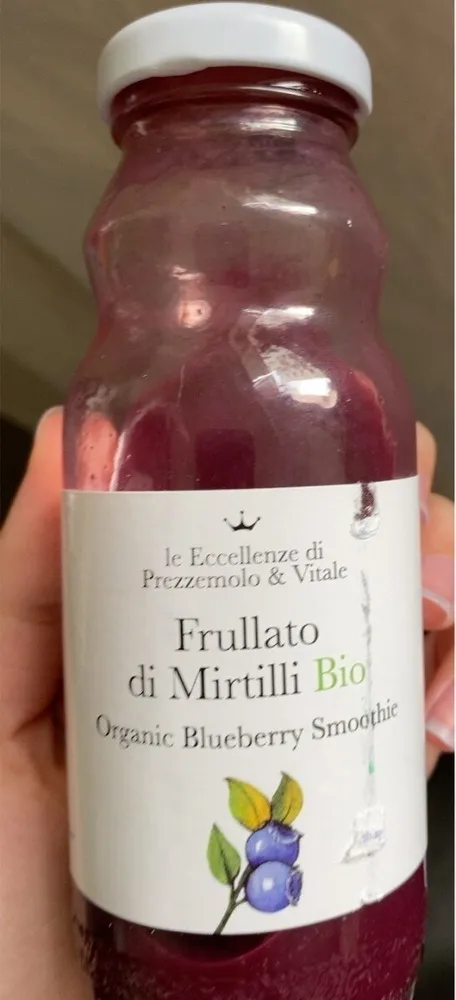 frullato du mirtilli bio