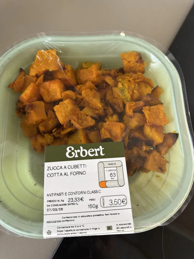 Zucca A Cubetti Cotta Al Forno