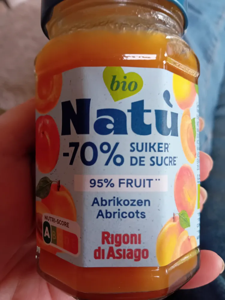 Natu -70% suiker de sucre Abrikozen Abricots