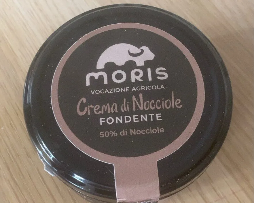 Crema di nocciole fondente