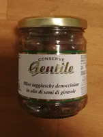 Olive taggiasche denocciolate in olio di semi di girasole