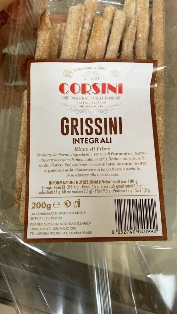 Grissini integrali