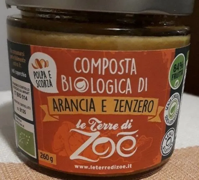 Composta biologica di arancia e zenzero