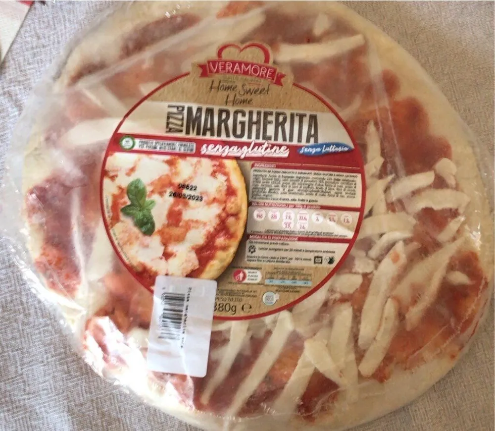 Pizza margherita senza glutine e lattosio