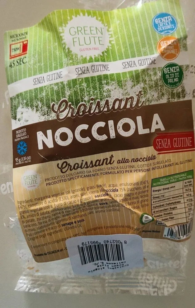 Green Flute Croissant Nocciola Gluten Free