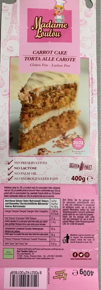 Backmischung Rüblikuchen