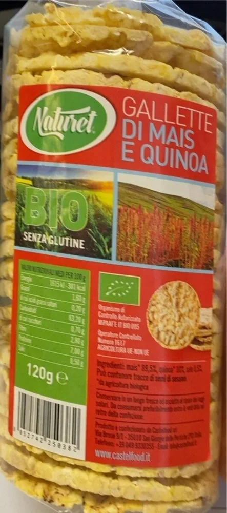 Gallette di mais e quinoa