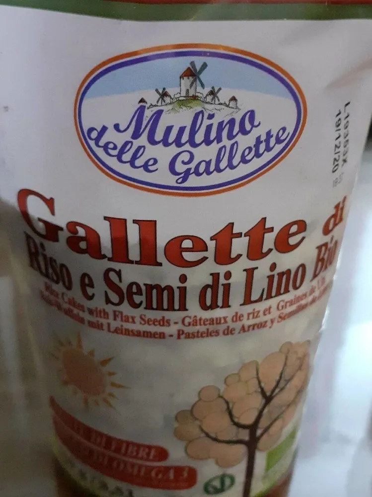 Gallette di riso e semi di lino bio