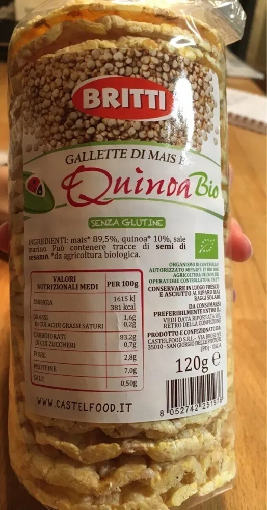 Galette de mais et quinoa